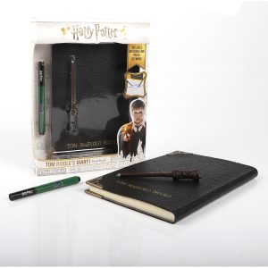 TOM RIDDLE’S DIARY NOTEBOOK, PEN & TORCH