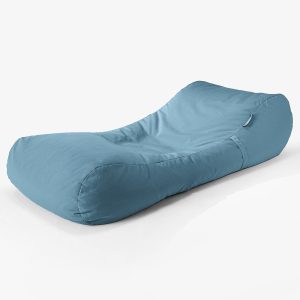 Dagbädd Saccosäck Utomhus - SoleiStorm™ UV-beständig och Vattenavvisande OlefinBaby Blå