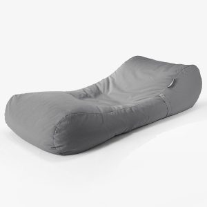 Dagbädd Saccosäck Utomhus - SoleiStorm™ UV-beständig och Vattenavvisande OlefinMellangrå