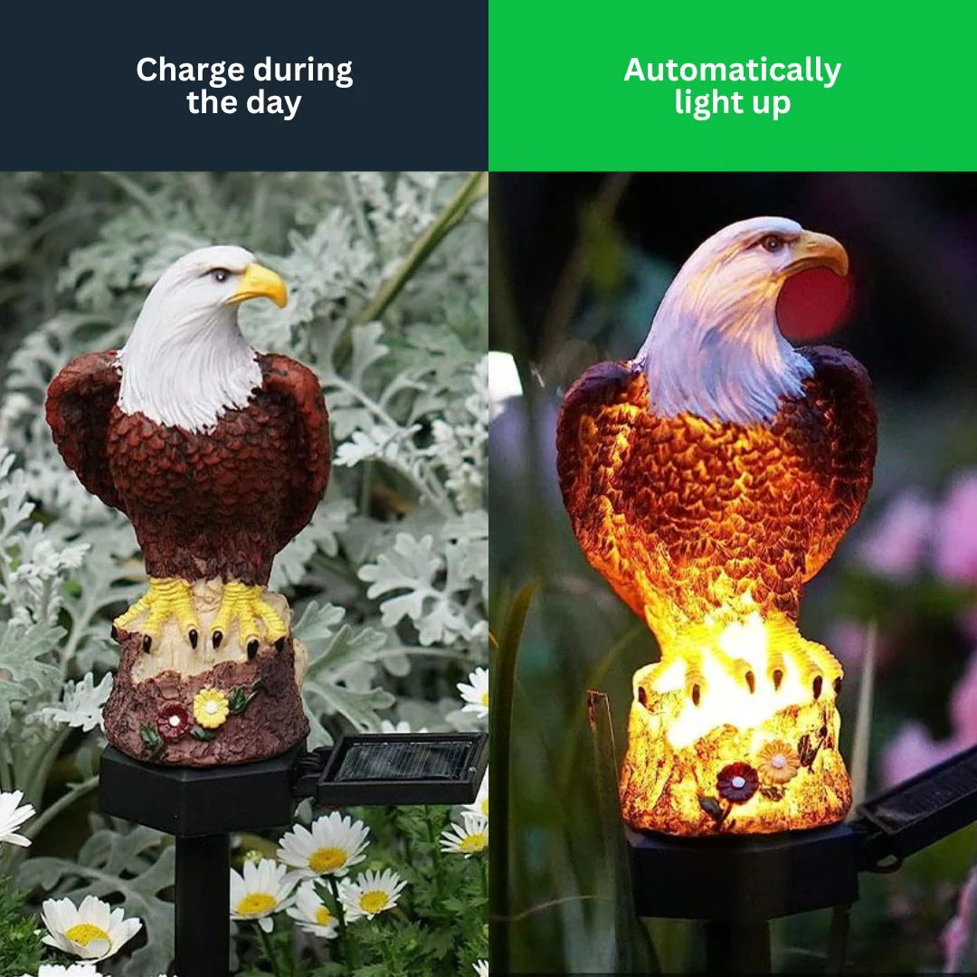 EagleGlow - solcellsdriven LED-trädgårdslampa - Bild 6