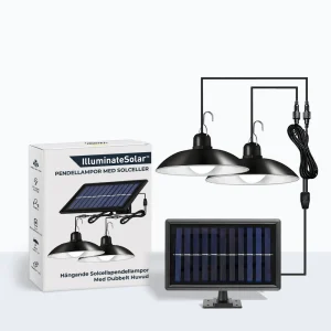 Solar taklampor med dubbla huvuden (Utförsäljning)