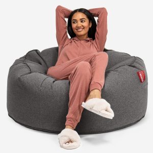 Jätte Saccosäck Soffa 'Mammut' - Interalli-ull Grå